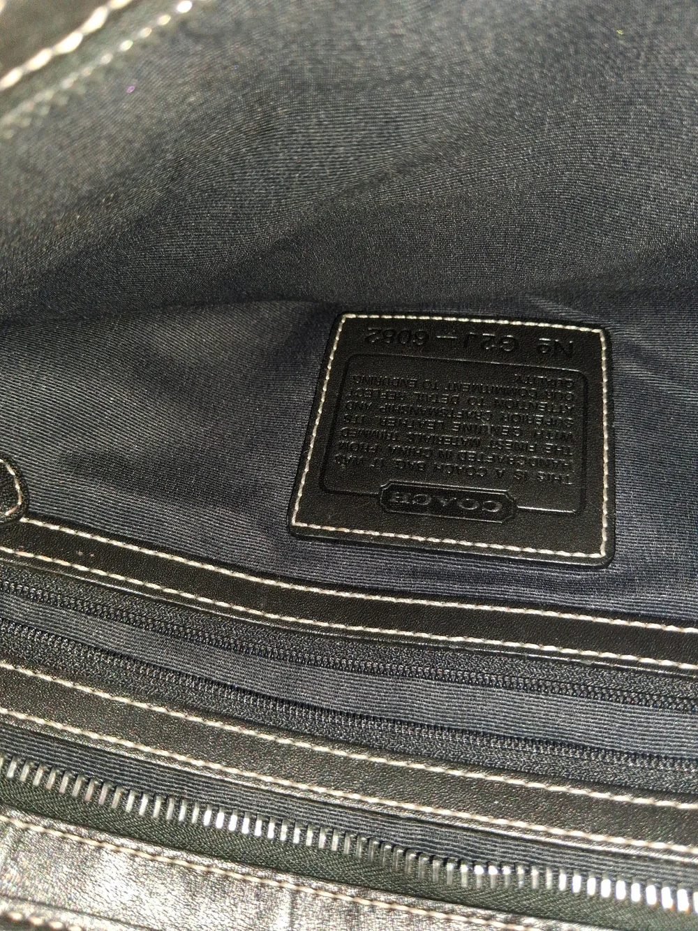 Coach Vintage Black Signature C Jacquard Soft Tote Bag